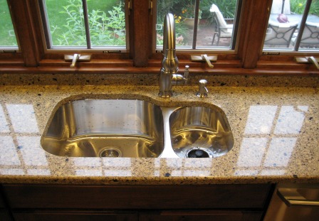 Residential Kitchen Project: Countertop/sink run in Cambria Victoria.