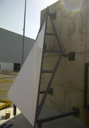 Figure 3 – The company Butech, in Spain, helped to develop the system to hang the panels prior to actual fabrication of the components in Minnesota.
